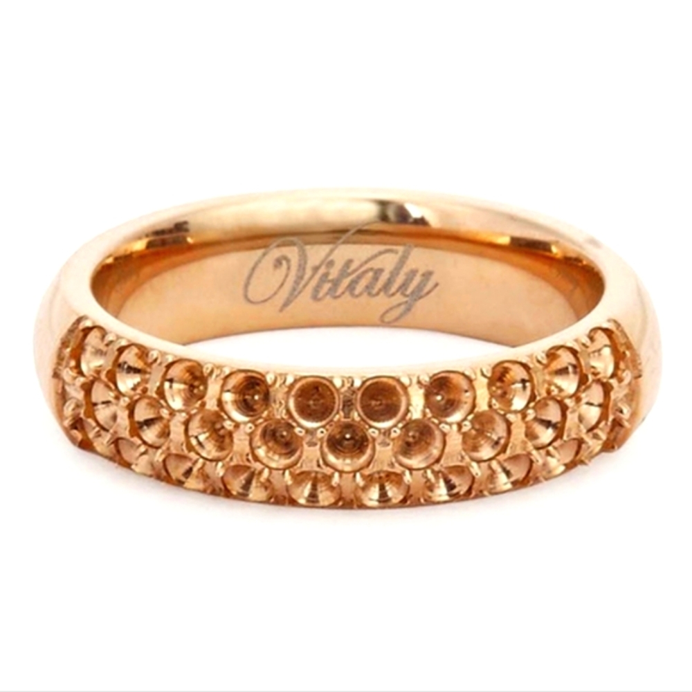 Vitaly Anti-Stone Ring in Rose Gold